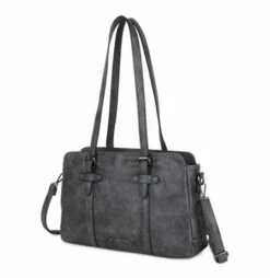 Wimona Angelina Schoudertas Grey -NL Rugzak Verkoopwinkel 2026 kleur grijs zijkant