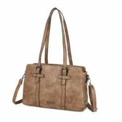 Wimona Angelina Schoudertas Taupe -NL Rugzak Verkoopwinkel 2026 kleur taupe zijkant