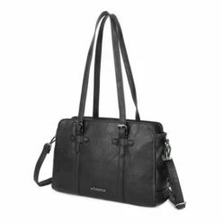 Wimona Angelina Schoudertas Black -NL Rugzak Verkoopwinkel 2026 kleur zwart zijkant