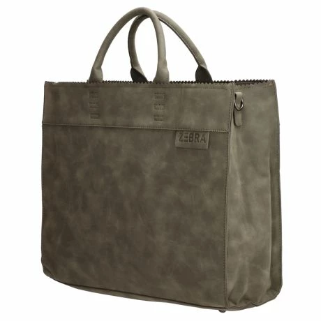 Zebra Natural Bag Kartel Merel Handtas Olijfgroen 6 Zebra Natural Bag Kartel Merel Handtas Olijfgroen - Afbeelding 4