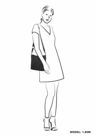 Zebra Natural Bag Kartel Schoudertas Merel Black 4 Zebra Natural Bag Kartel Schoudertas Merel Black - Afbeelding 2