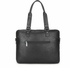 Wimona Verona Schoudertas Black -NL Rugzak Verkoopwinkel 2099 kleur zwart achterkant