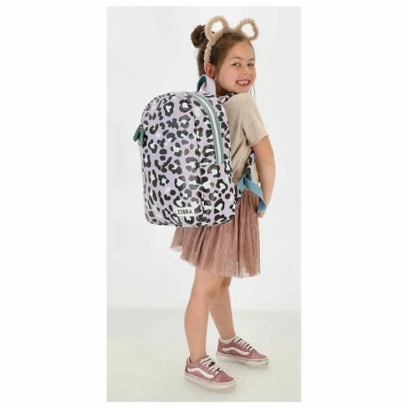 Zebra Girls Rugzak M Lila Panter Print 4 Zebra Girls Rugzak M Lila Panter Print - Afbeelding 2