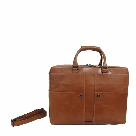 Claudio Ferrici Pelle Vecchia Workbag 15" Cognac 3 Claudio Ferrici Pelle Vecchia Workbag 15" Cognac