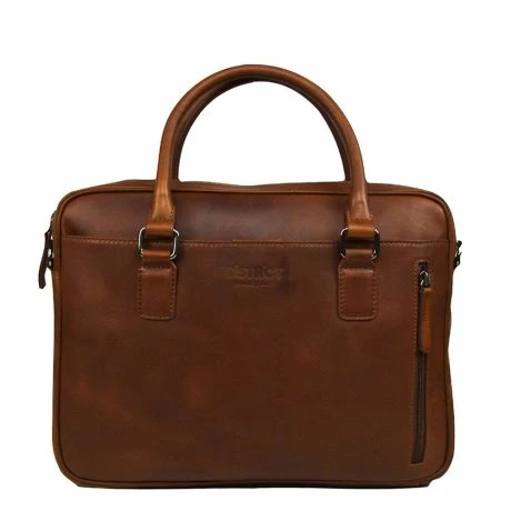 DSTRCT Premium Collection Laptopbag 14" Cognac 3 DSTRCT Premium Collection Laptopbag 14" Cognac