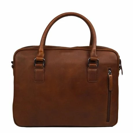 DSTRCT Premium Collection Laptopbag 14" Cognac 6 DSTRCT Premium Collection Laptopbag 14" Cognac - Afbeelding 4