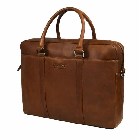 DSTRCT Premium Collection Laptopbag 15.6" Cognac 4 DSTRCT Premium Collection Laptopbag 15.6" Cognac - Afbeelding 2
