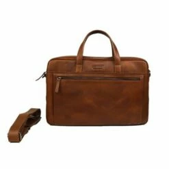 DSTRCT Premium Collection Laptopbag 2-vaks 15.6" Cognac -NL Rugzak Verkoopwinkel 230330 cognac 2