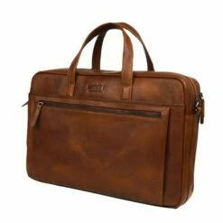 DSTRCT Premium Collection Laptopbag 2-vaks 15.6" Cognac -NL Rugzak Verkoopwinkel 230330 cognac 3