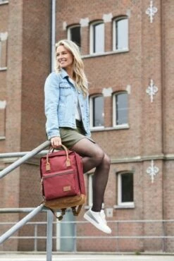 Enrico Benetti Santiago Rugtas 15" Handle Bordeaux Rood -NL Rugzak Verkoopwinkel 24 20210520 enrico benetti 2069 lr santiago 46161