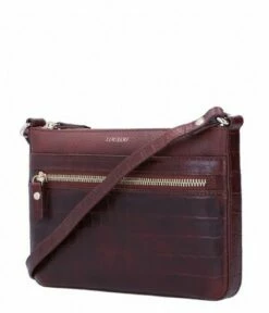 LouLou Essentiels Classy Croc 25 Crossbody Cacao -NL Rugzak Verkoopwinkel 25crossbody149lg 029 029 2 600