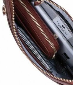 LouLou Essentiels Classy Croc 25 Crossbody Cacao -NL Rugzak Verkoopwinkel 25crossbody149lg 029 029 5 600