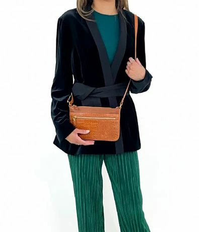 LouLou Essentiels Ally 25 Crossbody Cognac 4 LouLou Essentiels Ally 25 Crossbody Cognac - Afbeelding 2