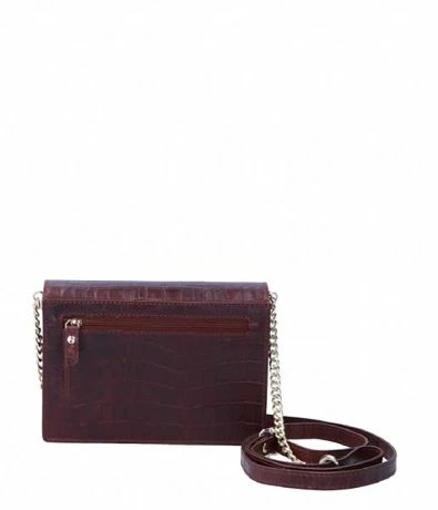 LouLou Essentiels Classic Croc 27 Crossbody Cacao 5 LouLou Essentiels Classic Croc 27 Crossbody Cacao - Afbeelding 3