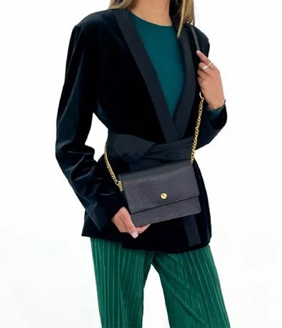 LouLou Essentiels 104Bag Lazy Lizard Black 8 LouLou Essentiels 104Bag Lazy Lizard Black - Afbeelding 6