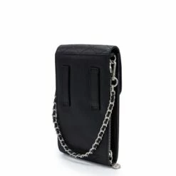 MOSZ Telefoontasje Quilted Black Brushed Silver -NL Rugzak Verkoopwinkel 2 48