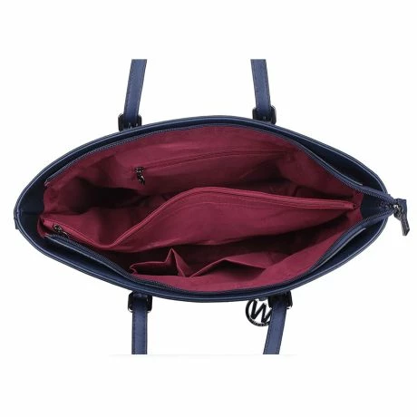 Wimona Kyara Schoudertas Donkerblauw 6 Wimona Kyara Schoudertas Donkerblauw - Afbeelding 4