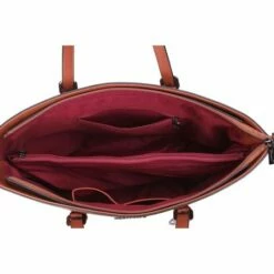 Wimona Kyara-One Schoudertas Cognac -NL Rugzak Verkoopwinkel 3011 kleur cognac binnenkant 1