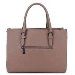 Wimona Natalia Schoudertas Taupe -NL Rugzak Verkoopwinkel 3015 kleur taupe achterkant