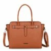 Wimona Sienna Schoudertas Laptop 15.6" Cognac -NL Rugzak Verkoopwinkel 3080 kleur cognac voorkant