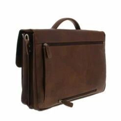 Plevier Vintage Manchester Laptoptas 3-vaks 17.3" Brown 11 Plevier Vintage Manchester Laptoptas 3-vaks 17.3" Brown -NL Rugzak Verkoopwinkel 36 2 bruin zijkant achter
