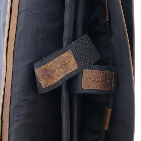 Plevier Vintage Manchester Laptoptas 3-vaks 17.3" Brown 6 Plevier Vintage Manchester Laptoptas 3-vaks 17.3" Brown - Afbeelding 4