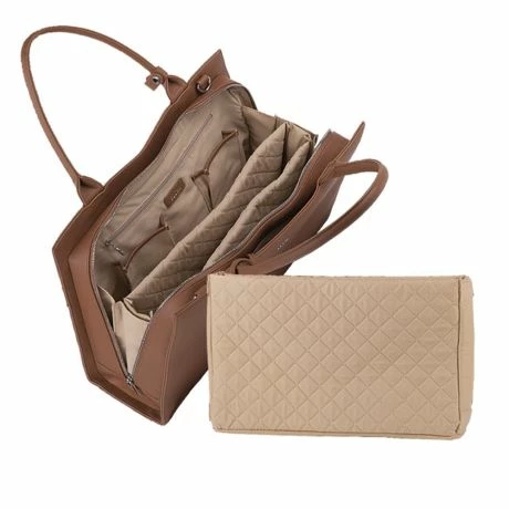 Socha Diamond Leather Businessbag 10-14" Cognac 7 Socha Diamond Leather Businessbag 10-14" Cognac - Afbeelding 5