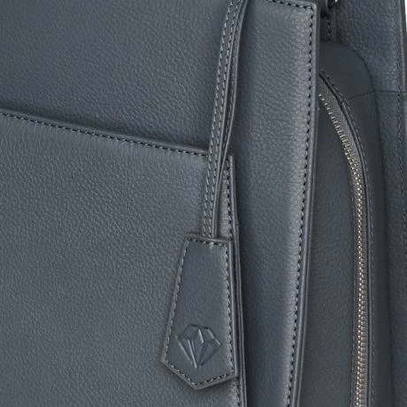 Socha Diamond Leather Shoulder Businessbag 12-14" Grey 9 Socha Diamond Leather Shoulder Businessbag 12-14" Grey - Afbeelding 7