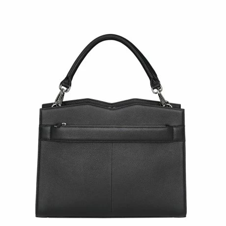 Socha Diamond Leather Shoulder Businessbag 12-14" Black 6 Socha Diamond Leather Shoulder Businessbag 12-14" Black - Afbeelding 4