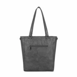 Wimona Fatma Shopper Laptop 13.3" Grey -NL Rugzak Verkoopwinkel 4090 kleur grijs achterkant