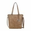 Wimona Fatma Shopper Laptop 13.3" Taupe 1 Wimona Fatma Shopper Laptop 13.3" Taupe -NL Rugzak Verkoopwinkel 4090 kleur taupe voorkant