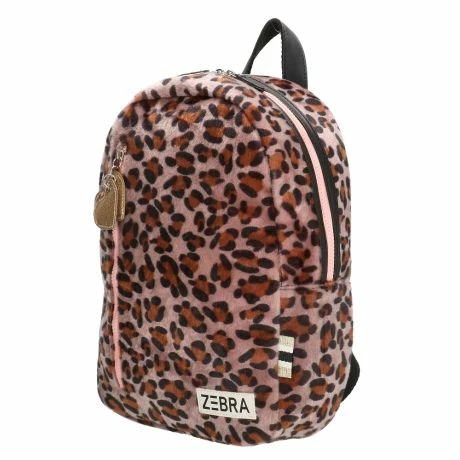 Zebra Kinder Rugzak M Soft Leopard Pink 4 Zebra Kinder Rugzak M Soft Leopard Pink - Afbeelding 2