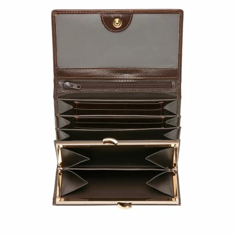 Castelijn & Beerens Gaucho Dames Portemonnee Beugel RFID Mocca 7 Castelijn & Beerens Gaucho Dames Portemonnee Beugel RFID Mocca - Afbeelding 5