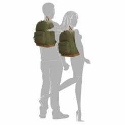 Enrico Benetti Santiago Rugtas 15" Olijf -NL Rugzak Verkoopwinkel 46160 029 silhouette