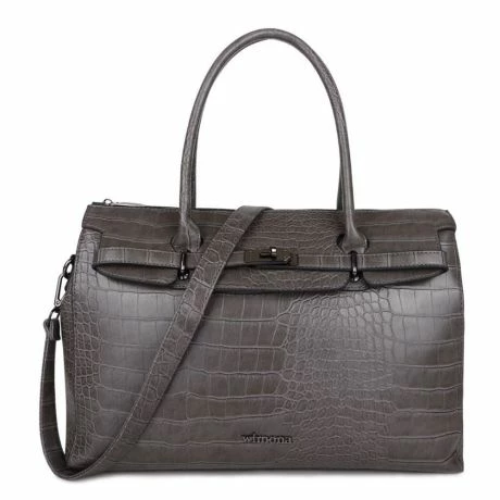 Wimona Sofia Schoudertas Croco Grey 3 Wimona Sofia Schoudertas Croco Grey