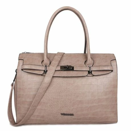 Wimona Sofia Schoudertas Croco Taupe 3 Wimona Sofia Schoudertas Croco Taupe