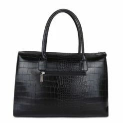 Wimona Sofia Schoudertas Croco Zwart -NL Rugzak Verkoopwinkel 5003 kleur zwart achterkant