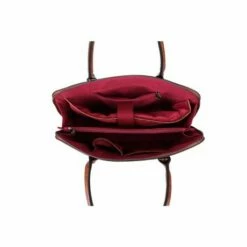 Wimona Luisa Schoudertas Croco Cognac -NL Rugzak Verkoopwinkel 5004 kleur cognac binnenkant