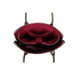 Wimona Luisa Schoudertas Croco Taupe 13 Wimona Luisa Schoudertas Croco Taupe -NL Rugzak Verkoopwinkel 5004 kleur licht taupe binnenkant 2