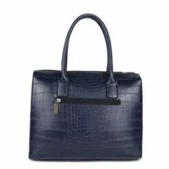 Wimona Liona Handtas Croco Navy 13 Wimona Liona Handtas Croco Navy -NL Rugzak Verkoopwinkel 5005 kleur donkerblauw achterkant