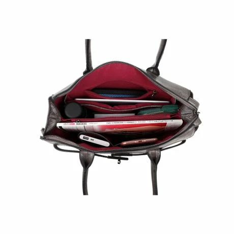 Wimona Liona Handtas Croco Grey 8 Wimona Liona Handtas Croco Grey - Afbeelding 6