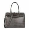 Wimona Liona Handtas Croco Grey 2 Wimona Liona Handtas Croco Grey -NL Rugzak Verkoopwinkel 5005 kleur grijs voorkant