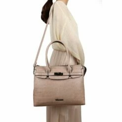 Wimona Liona Handtas Croco Taupe -NL Rugzak Verkoopwinkel 5005 kleur licht taupe 2