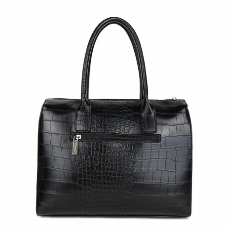 Wimona Liona Handtas Croco Black 6 Wimona Liona Handtas Croco Black - Afbeelding 4