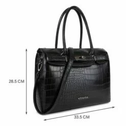 Wimona Liona Handtas Croco Black 12 Wimona Liona Handtas Croco Black -NL Rugzak Verkoopwinkel 5005 kleur zwart met afmeting