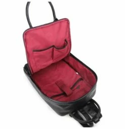 Wimona Amalia Rugzak Zwart -NL Rugzak Verkoopwinkel 5016 kleur zwart binnenkant 1