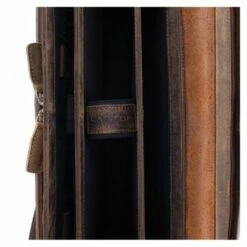 Plevier Retro Newton Laptoptas Vintage 3-Vaks 15.6" Brown -NL Rugzak Verkoopwinkel 553 2 binnenkant1