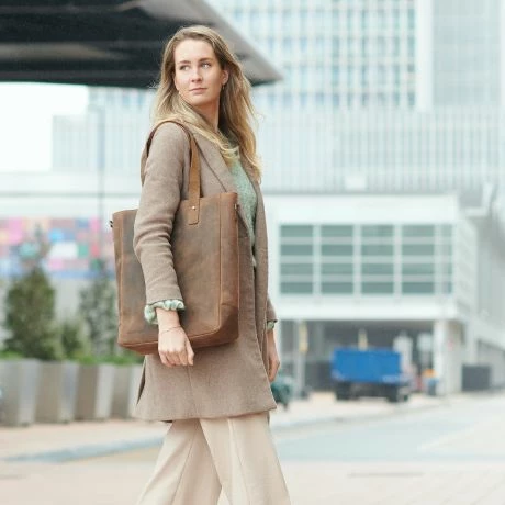 Plevier Jackson Shopper Laptoptas 15.6" Bruin 10 Plevier Jackson Shopper Laptoptas 15.6" Bruin - Afbeelding 8