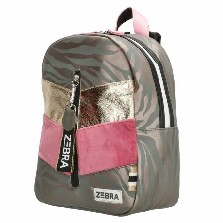 Zebra Kinder Rugzak S Velvet Silver Leopard 4 Zebra Kinder Rugzak S Velvet Silver Leopard - Afbeelding 2