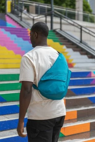 The Healthy Back Bag M The Classic Collection Textured Nylon Capri Blue 9 The Healthy Back Bag M The Classic Collection Textured Nylon Capri Blue - Afbeelding 7